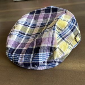 Janie and Jack plaid newsboy cap (6-12 Months)